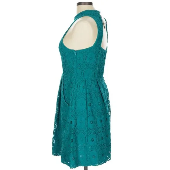 VAMPIRE DIARIES CAROLINE FORBES Teal Lace Dress RARE - Picture 6 of 6